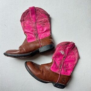 Roper toddler pink and Brown Western Boots size 10
